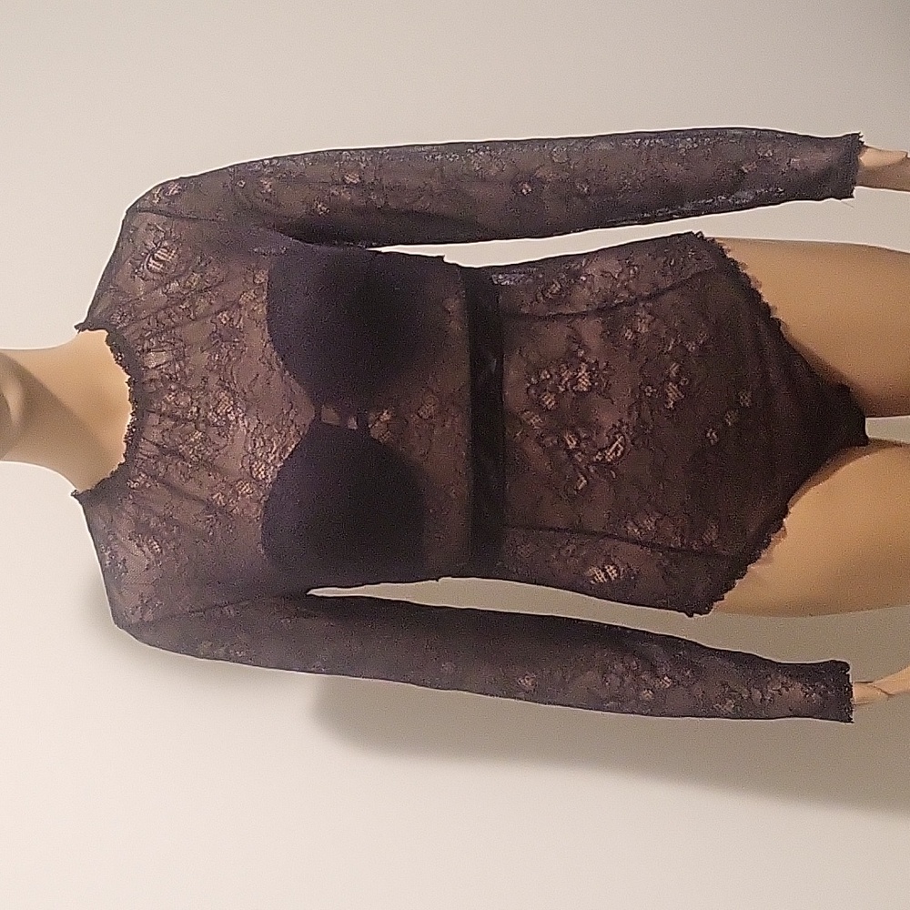 Long Sleeve Lace Bodysuit